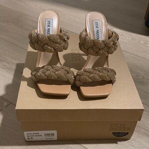 Steve Madden Women's Gold Braided Heels size 6.5